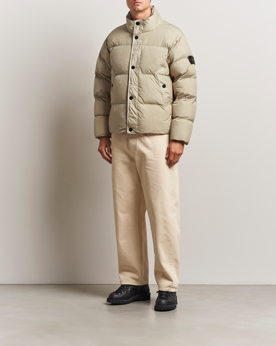 Homme | Manteaux Et Vestes | Stone Island | Crinkle Reps Down Jacket Beige