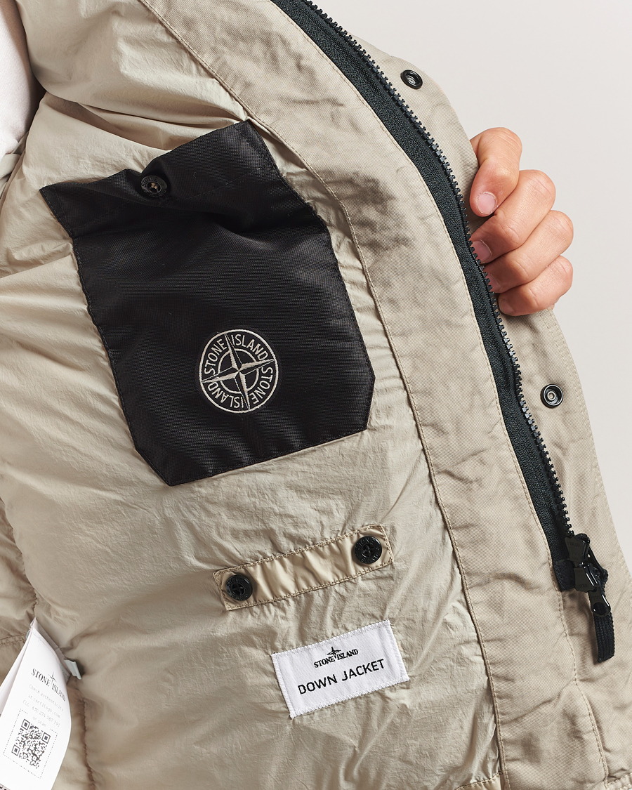 Homme | Manteaux Et Vestes | Stone Island | Crinkle Reps Down Jacket Beige