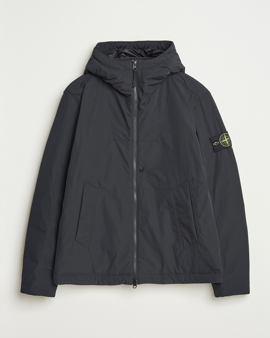 Homme | Manteaux Et Vestes | Stone Island | Micro Twill Primaloft Padded Hood Jacket Black