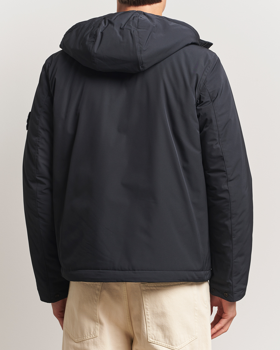 Homme | Manteaux Et Vestes | Stone Island | Micro Twill Primaloft Padded Hood Jacket Black