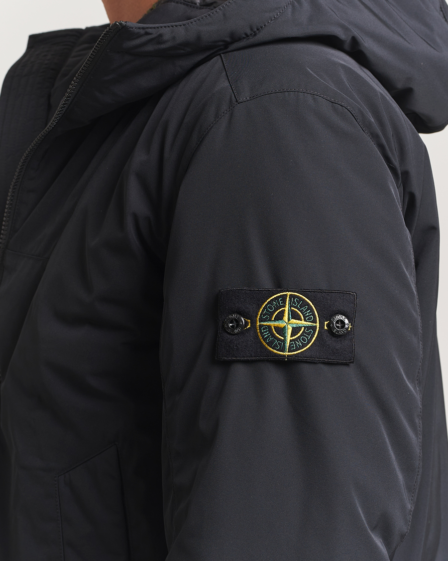 Homme | Manteaux Et Vestes | Stone Island | Micro Twill Primaloft Padded Hood Jacket Black
