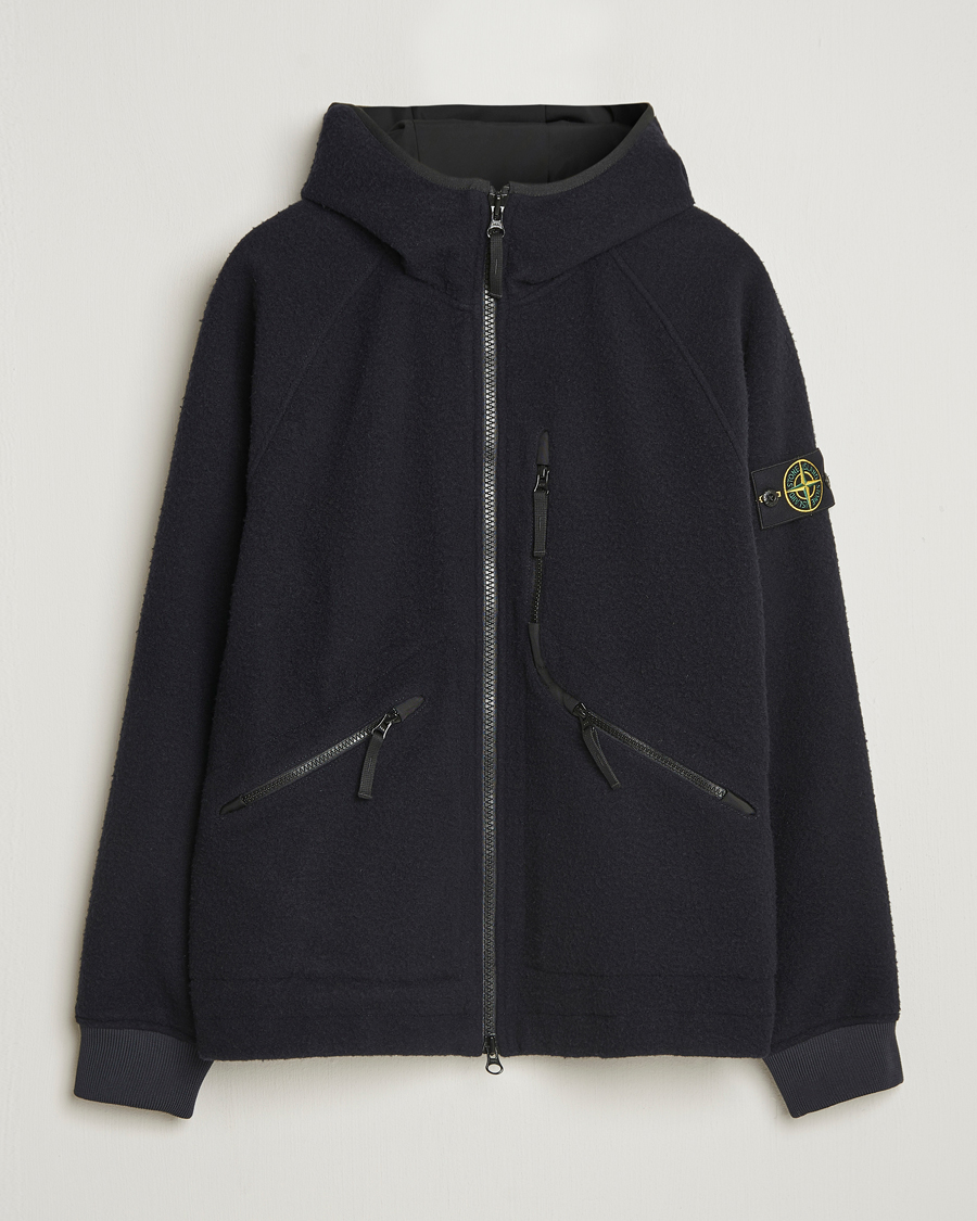 Homme | Manteaux Et Vestes | Stone Island | Panno Ratinato Wool Jacket Navy