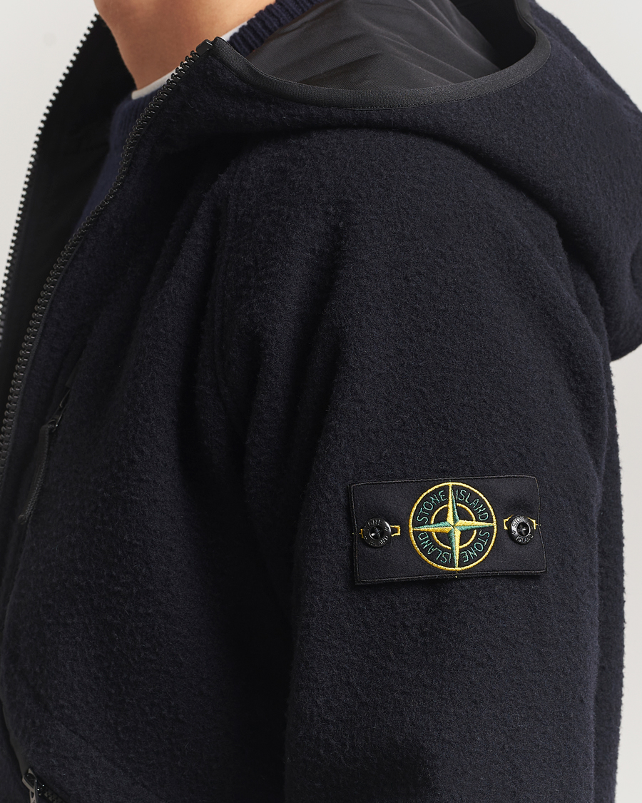 Homme | Manteaux Et Vestes | Stone Island | Panno Ratinato Wool Jacket Navy