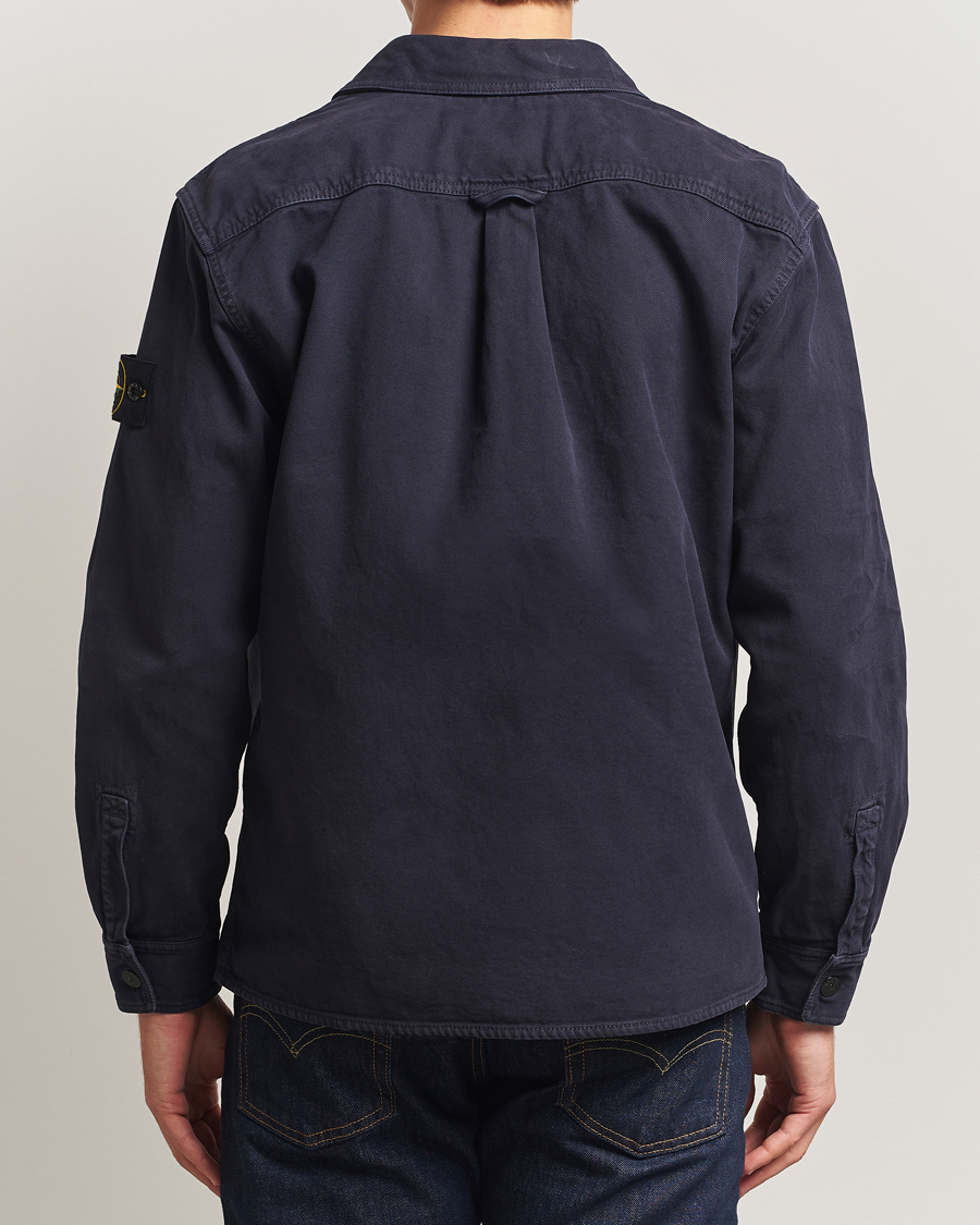 Homme | Chemises | Stone Island | Organic Panama Cotton Overshirt Ink