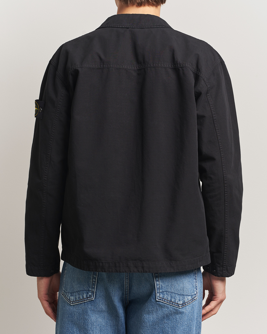 Homme | Chemises | Stone Island | Organic Cotton Ripstop Overshirt Black