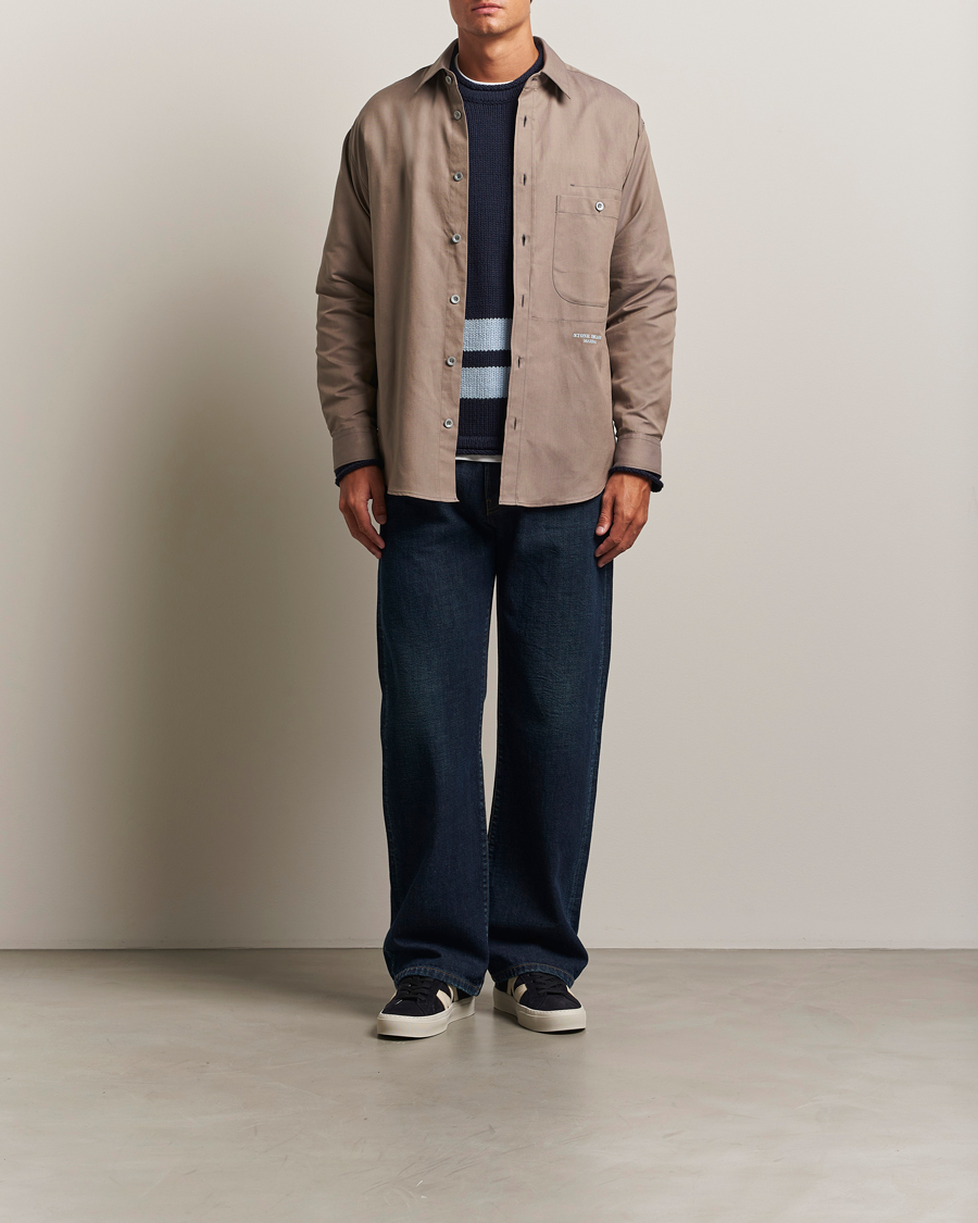 Homme | Chemises | Stone Island | Marina Organic Oxford Cotton Shirt Tobacco