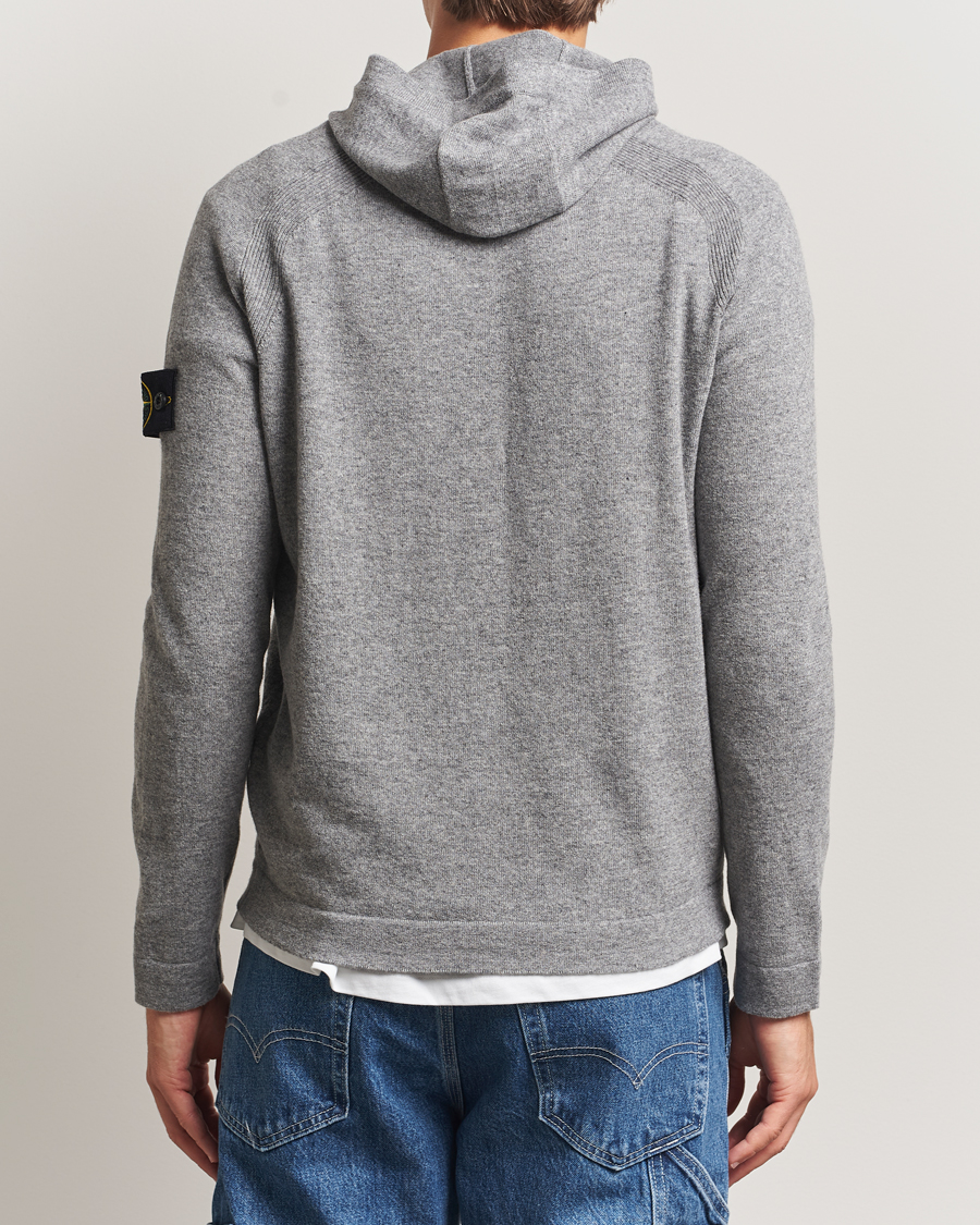 Homme | Pulls Et Tricots | Stone Island | Knitted Geelong Wool Hood Cement Melange