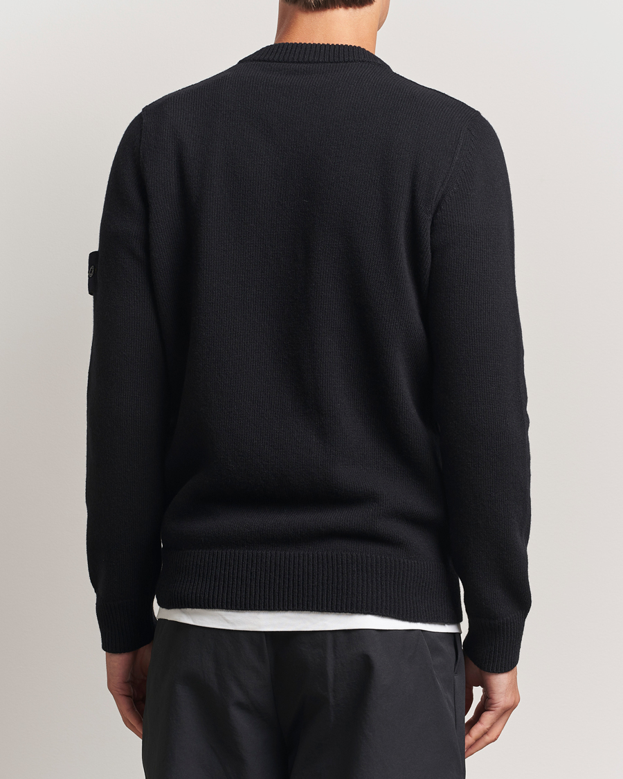 Homme | Pulls Et Tricots | Stone Island | Knitted Lambswool V-Neck Black