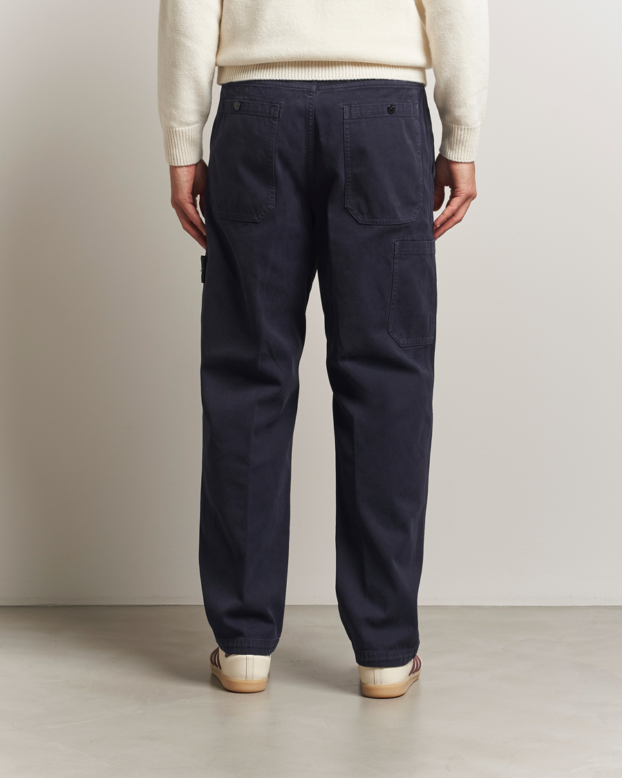 Homme | Pantalons | Stone Island | Panama Cotton Old Effect Trousers Ink