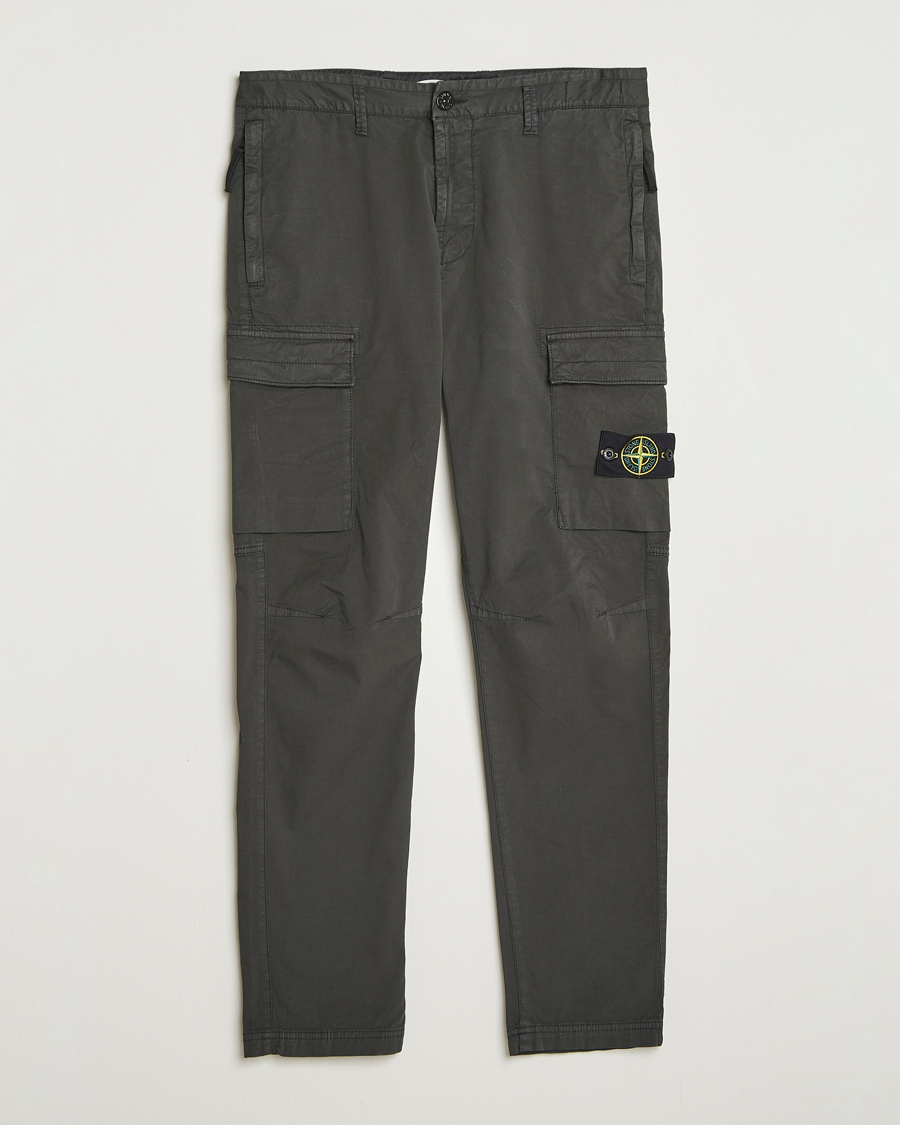 Homme | Pantalons | Stone Island | Supima Cotton Stretch Cargo Trousers Lead Grey