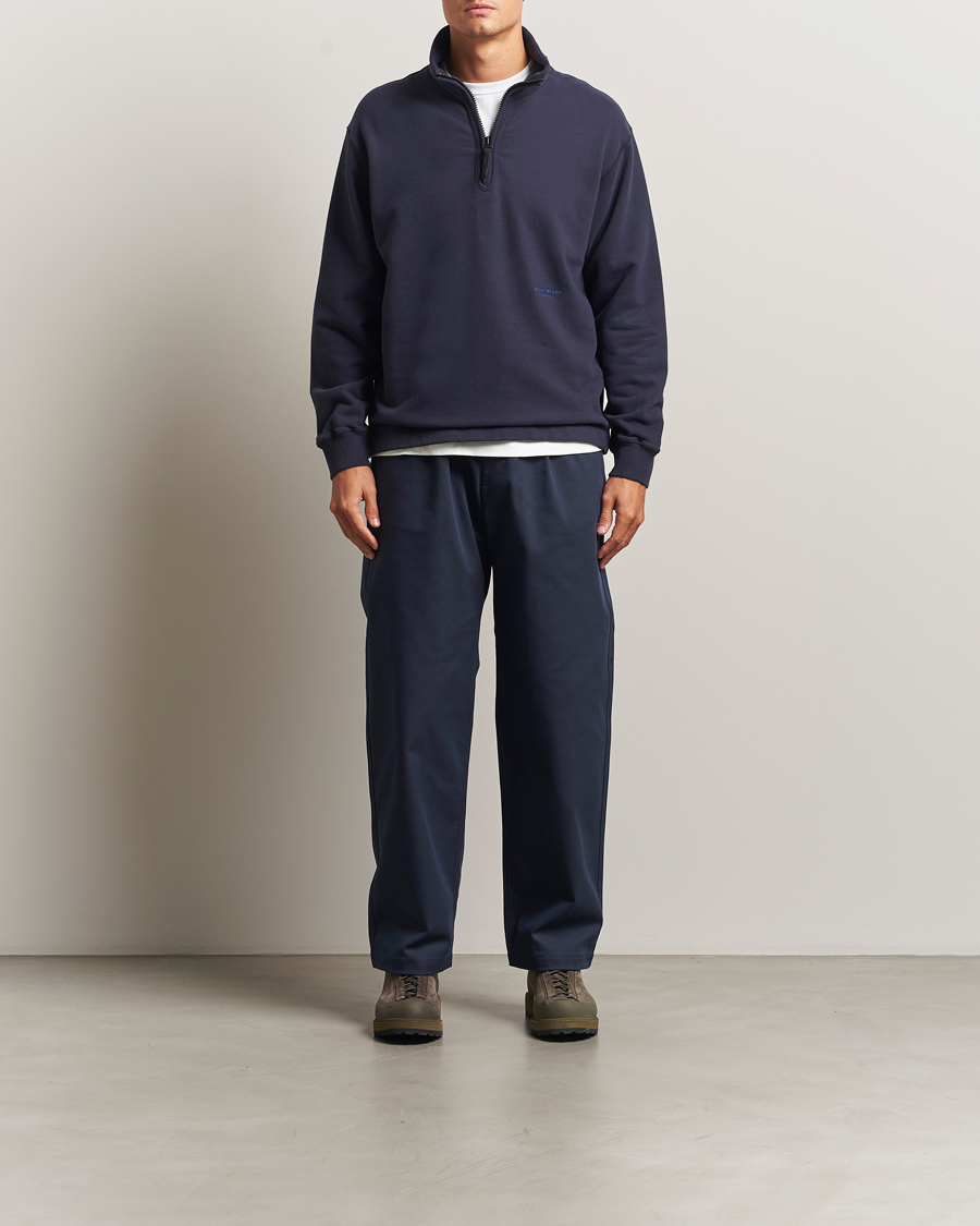 Homme | Pantalons | Stone Island | Marina Yard Dyed Stretch Gabardine Trousers Navy