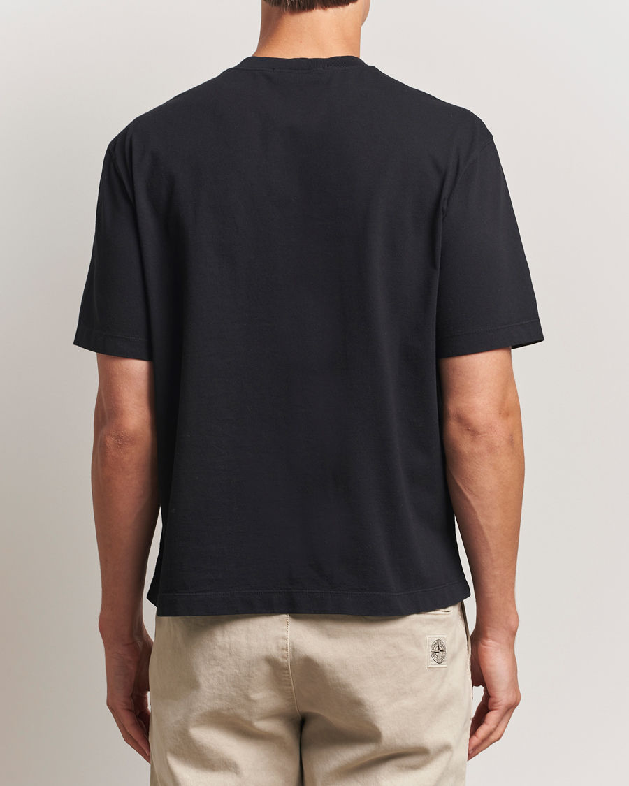 Homme | T-shirts | Stone Island | Combed Organic Cotton T-Shirt Black