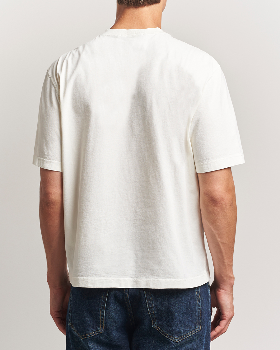 Homme | T-shirts | Stone Island | Combed Organic Cotton T-Shirt Ivory