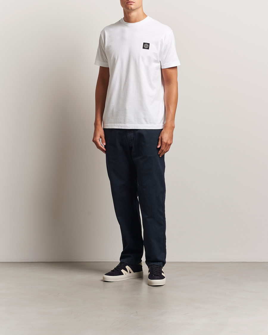 Homme | T-shirts | Stone Island | Garment Dyed Cotton Jersey T-Shirt White