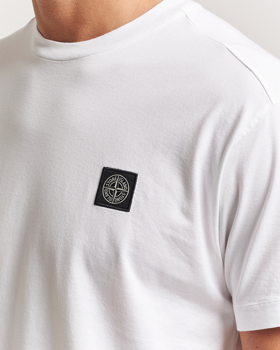 Homme | T-shirts | Stone Island | Garment Dyed Cotton Jersey T-Shirt White