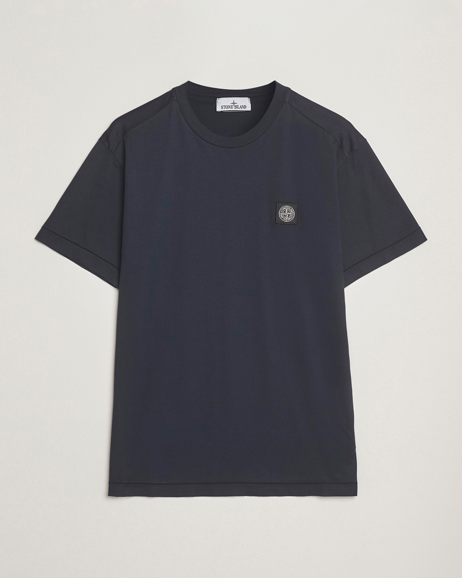 Homme | T-shirts | Stone Island | Garment Dyed Cotton Jersey T-Shirt Navy