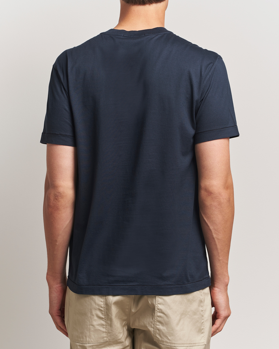 Homme | T-shirts | Stone Island | Garment Dyed Cotton Jersey T-Shirt Navy