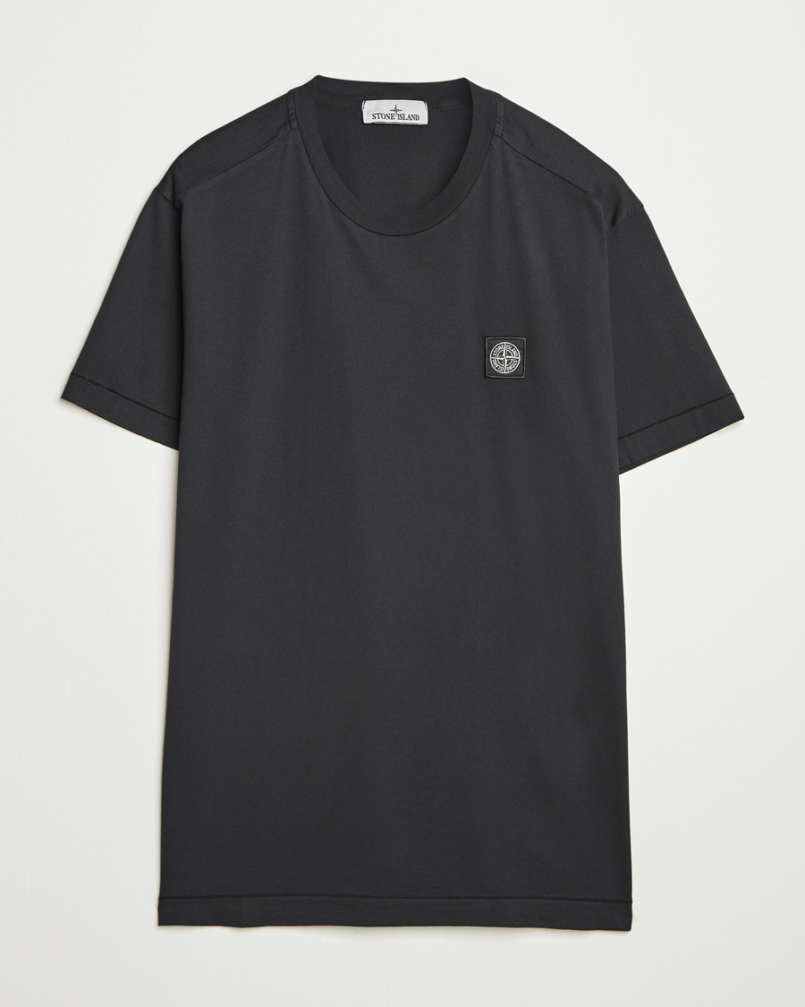 Homme | T-shirts | Stone Island | Garment Dyed Cotton Jersey T-Shirt Black