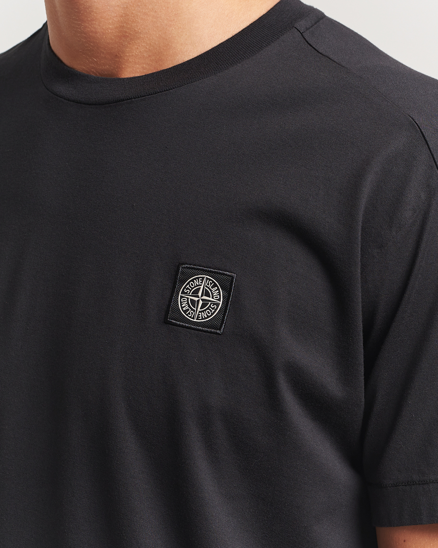 Homme | T-shirts | Stone Island | Garment Dyed Cotton Jersey T-Shirt Black