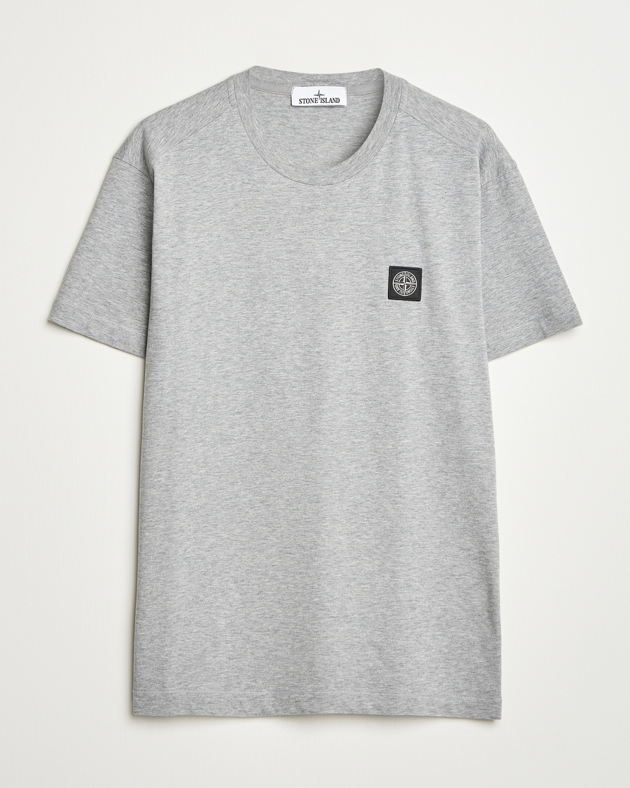 Homme | T-shirts | Stone Island | Garment Dyed Cotton Jersey T-Shirt Grey Melange