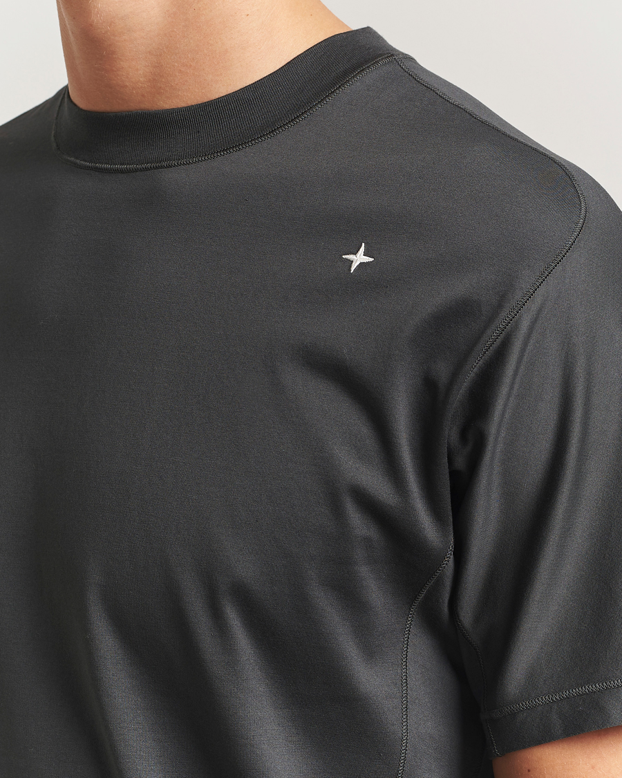 Homme | T-shirts | Stone Island | Stellina Mercerized Cotton T-Shirt Lead Grey