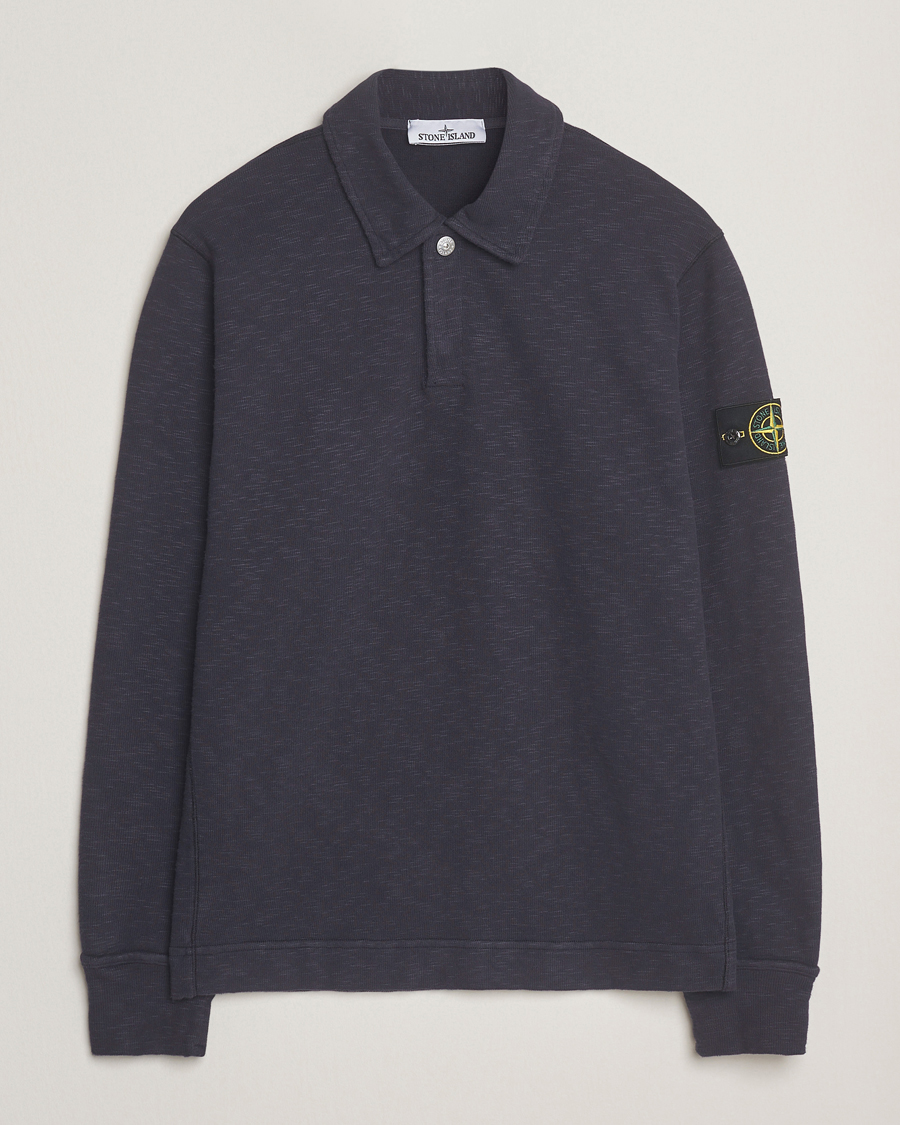 Homme | Pulls Et Tricots | Stone Island | Vanisé Brushed Heavy Cotton Polo Ink