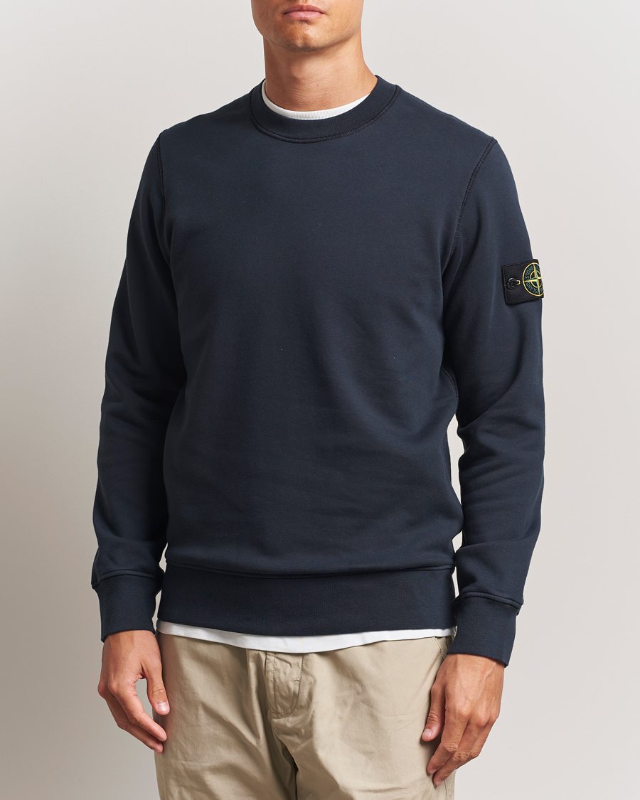 Homme | Pulls Et Tricots | Stone Island | Garment Dyed Fleece Sweatshirt Navy