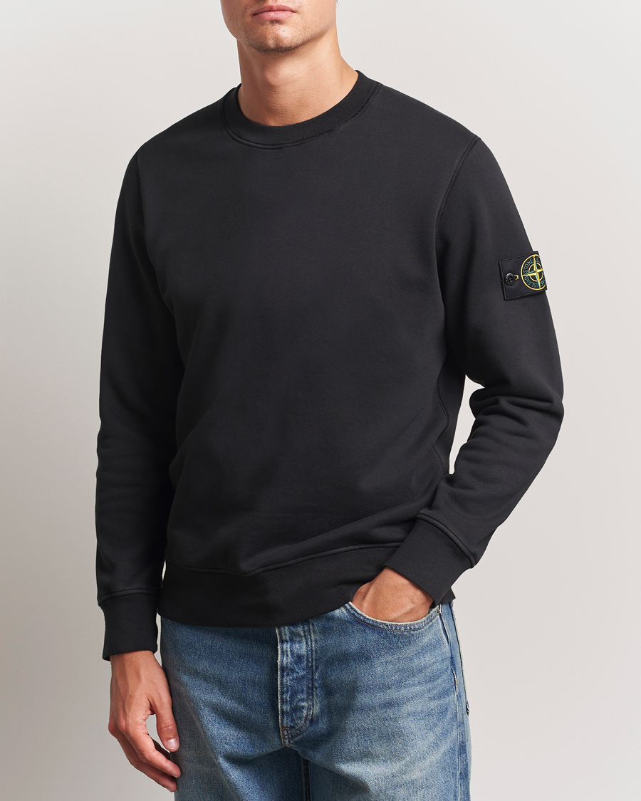 Homme | Pulls Et Tricots | Stone Island | Garment Dyed Fleece Sweatshirt Black