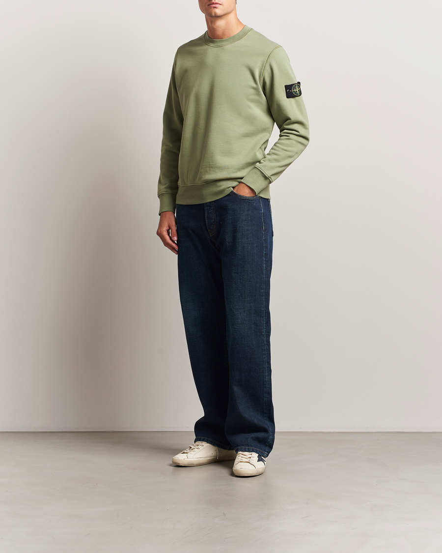 Homme | Pulls Et Tricots | Stone Island | Garment Dyed Fleece Sweatshirt Sage