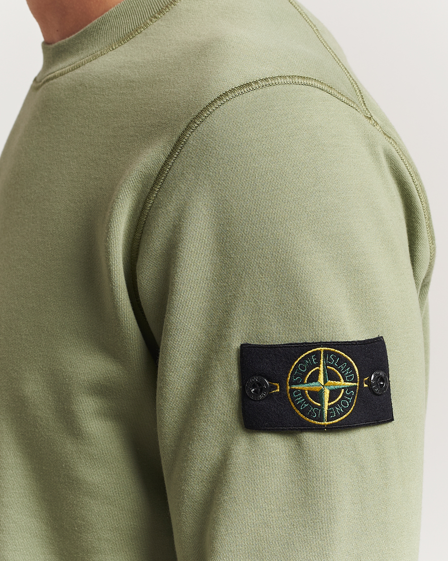 Homme | Pulls Et Tricots | Stone Island | Garment Dyed Fleece Sweatshirt Sage