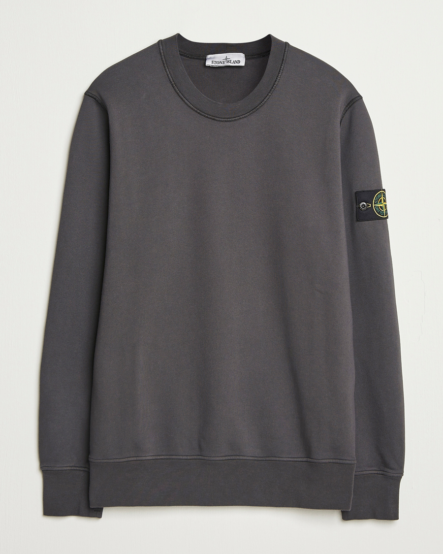 Homme | Pulls Et Tricots | Stone Island | Garment Dyed Fleece Sweatshirt Lead Grey