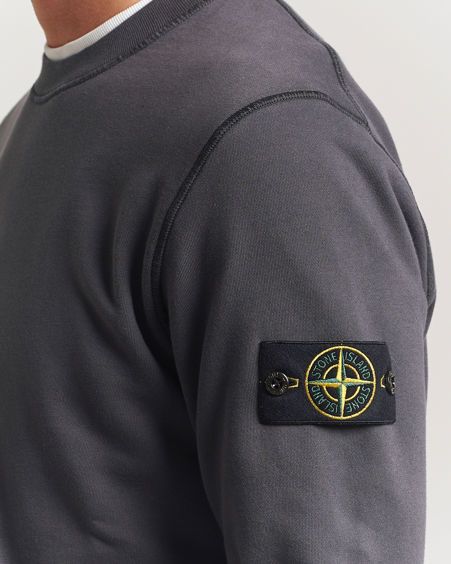 Homme | Pulls Et Tricots | Stone Island | Garment Dyed Fleece Sweatshirt Lead Grey
