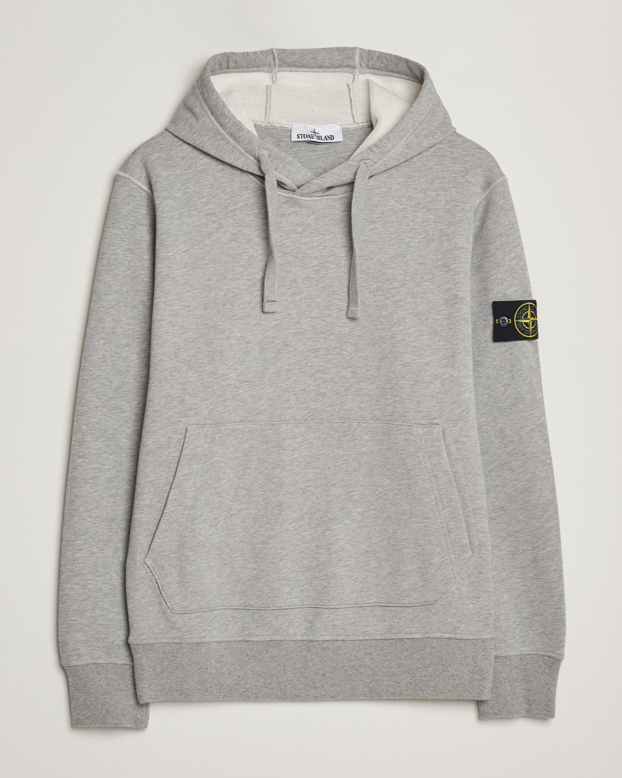 Homme | Pulls Et Tricots | Stone Island | Garment Dyed Fleece Hood Grey Melange