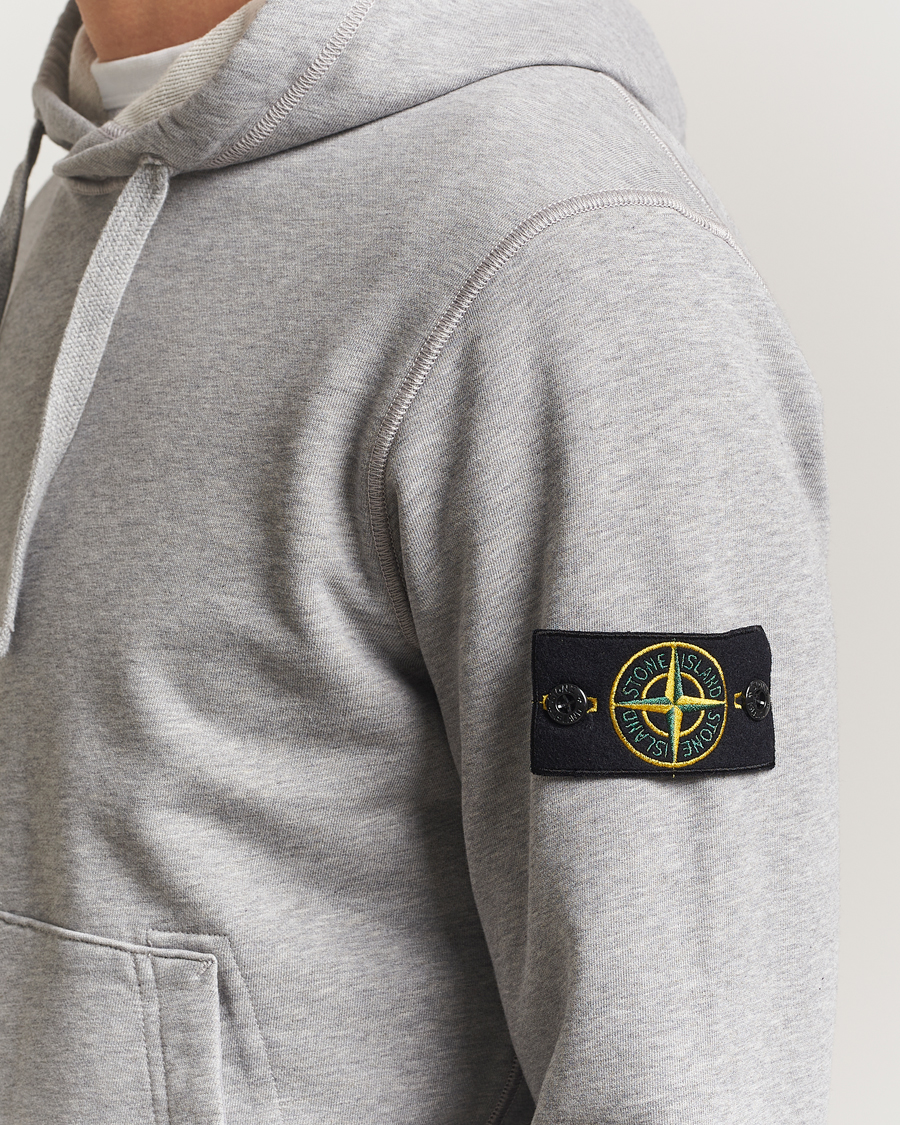 Homme | Pulls Et Tricots | Stone Island | Garment Dyed Fleece Hood Grey Melange