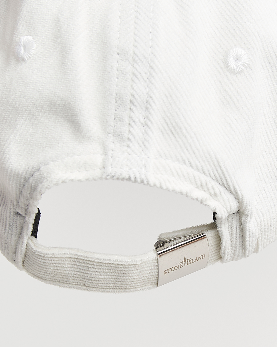 Homme | Bobs Et Casquettes | Stone Island | Micro Cord Cotton Cap Ivory