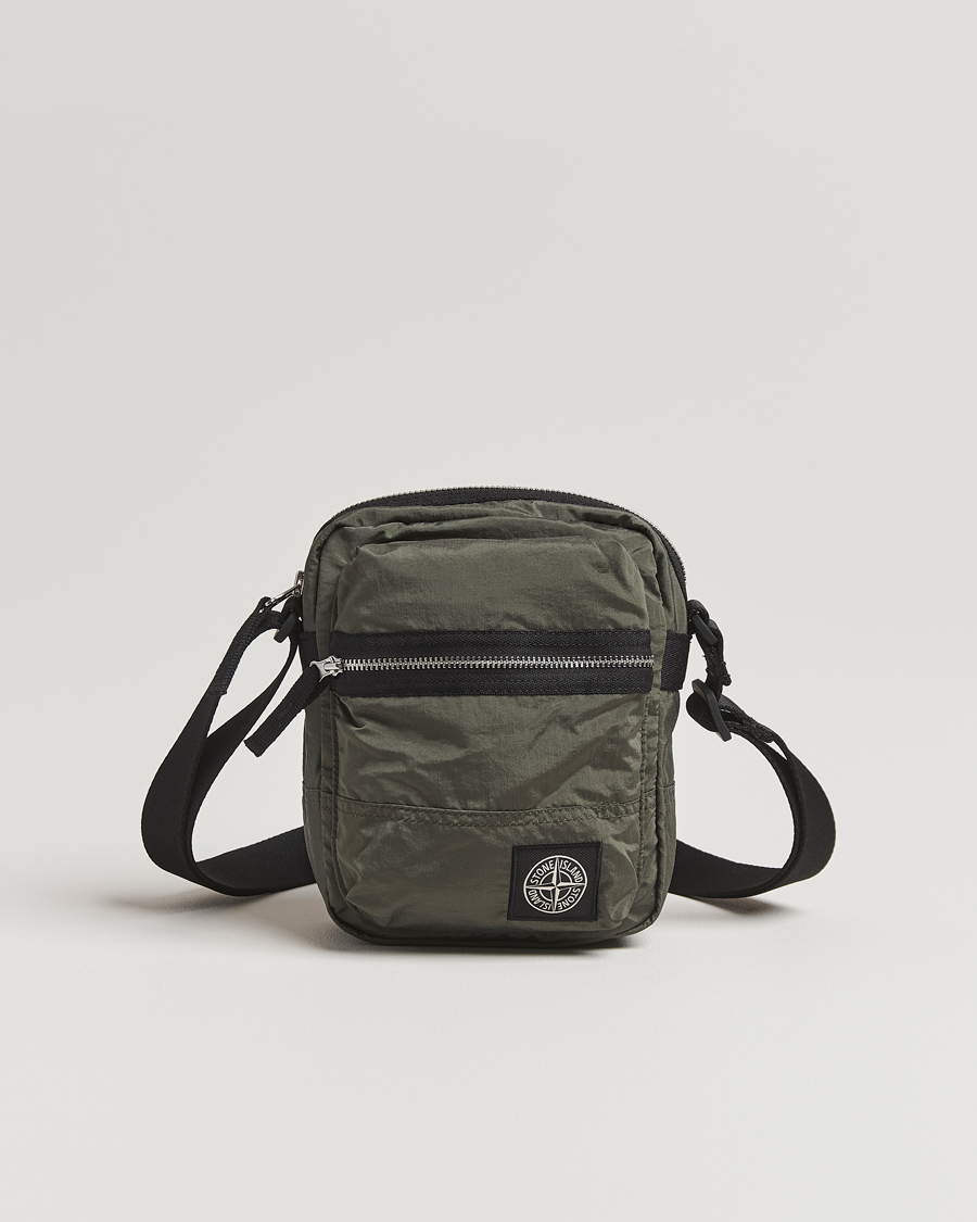 Homme | Stone Island Nylon Metal Shoulder Pouch Musk | Stone Island | Nylon Metal Shoulder Pouch Musk