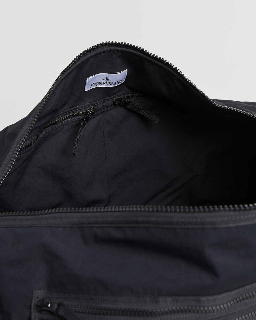 Homme | Sacs | Stone Island | Aluminum Tela Cotton Ripstop Weekendbag Black