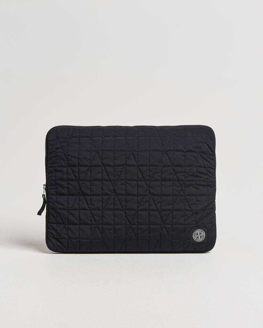 Homme | Sacs | Stone Island | Quilted Nylon Metal Laptop Case Black