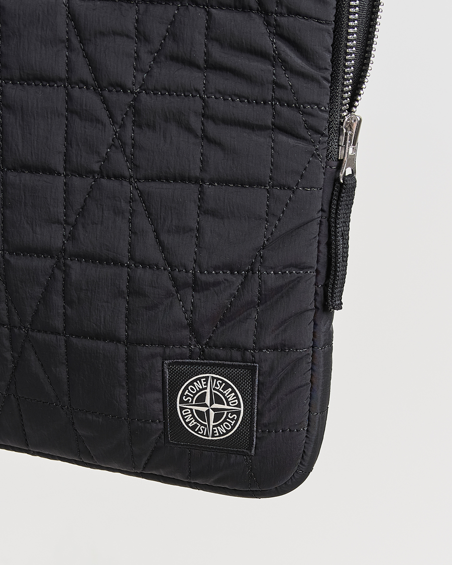 Homme | Sacs | Stone Island | Quilted Nylon Metal Laptop Case Black