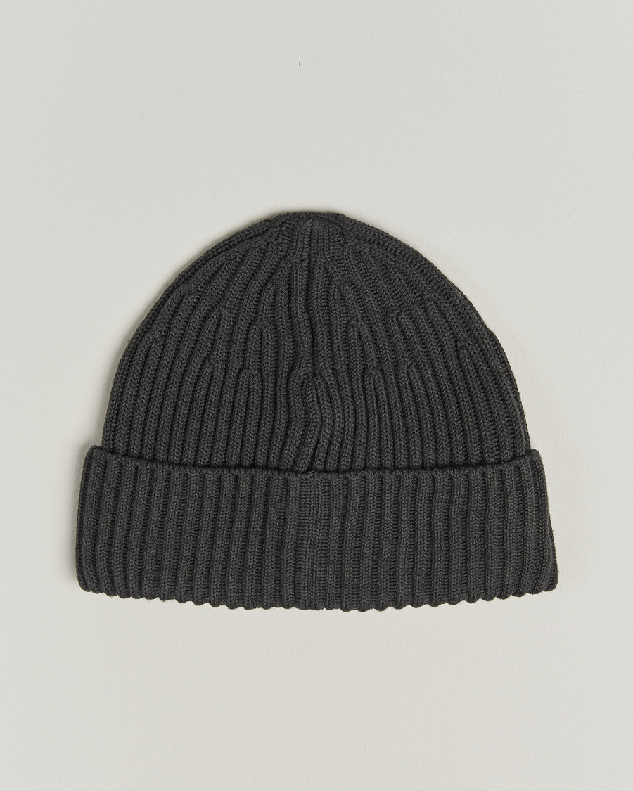 Homme | Stone Island Full Rib Wool Beanie Lead Grey | Stone Island | Full Rib Wool Beanie Lead Grey