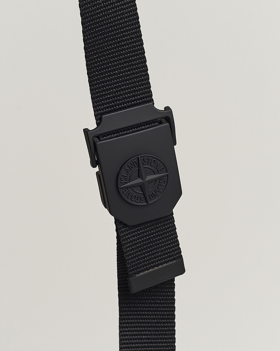 Homme | Stone Island Textile Belt Black | Stone Island | Textile Belt Black