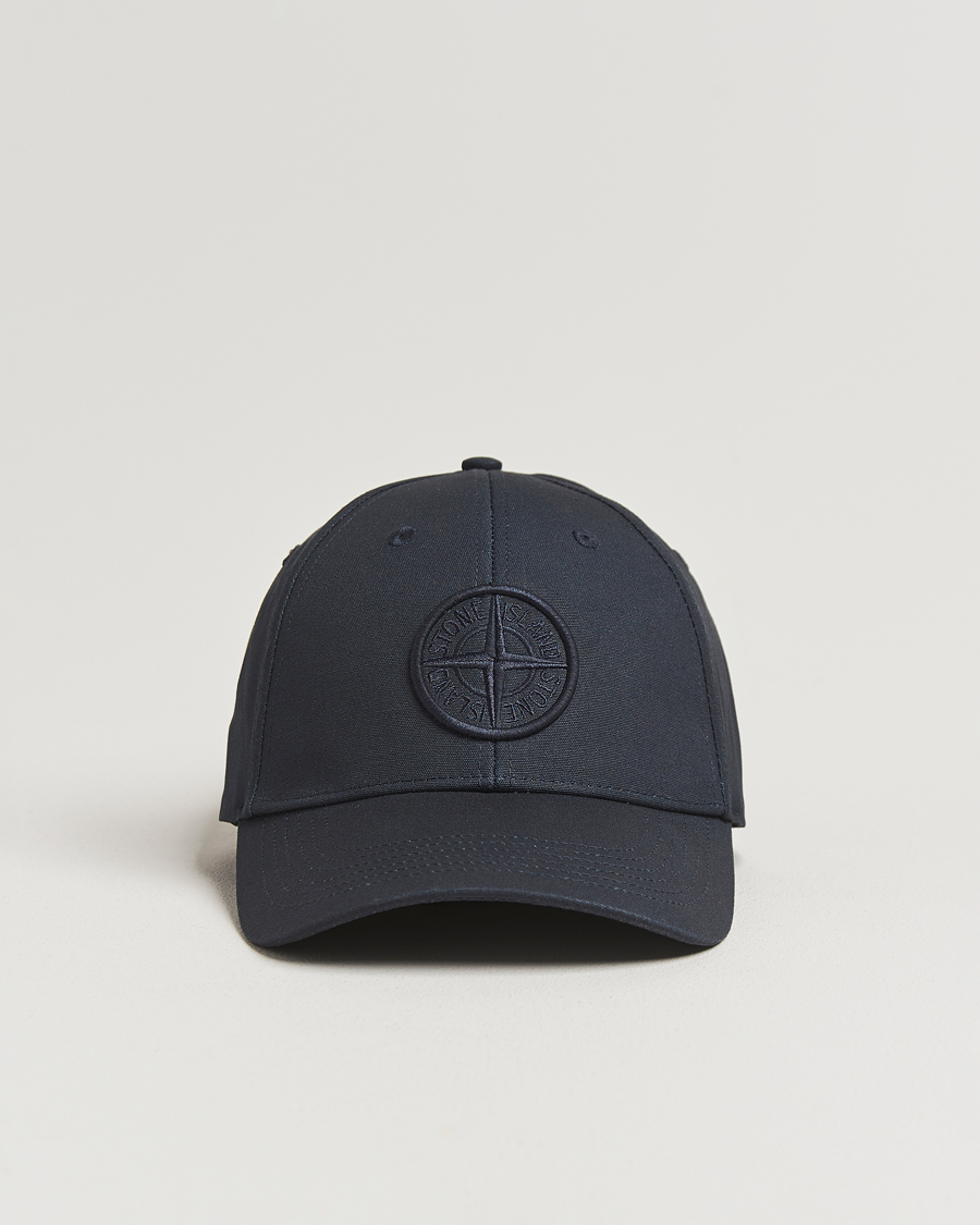 Homme | Bobs Et Casquettes | Stone Island | Classic Cotton Logo Cap Navy