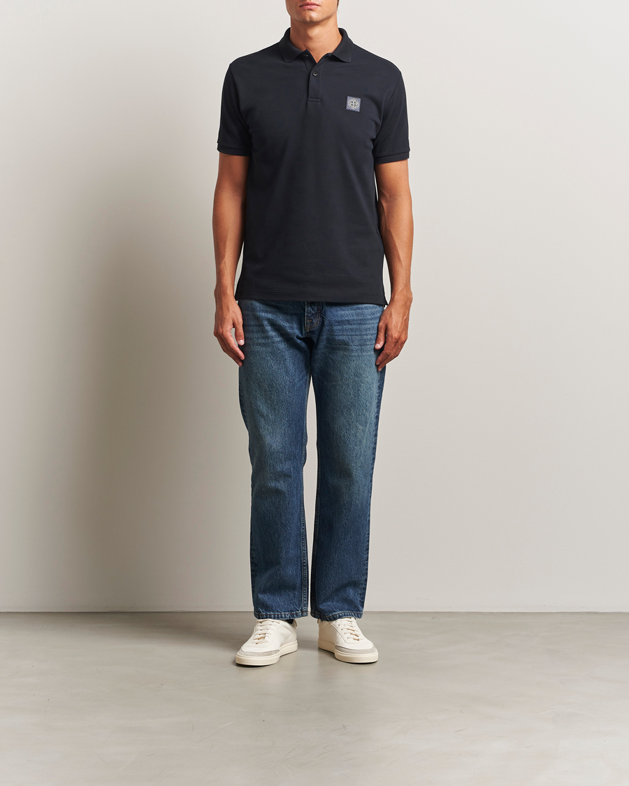 Homme | Polos | Stone Island | Organic Cotton Pique Polo Navy