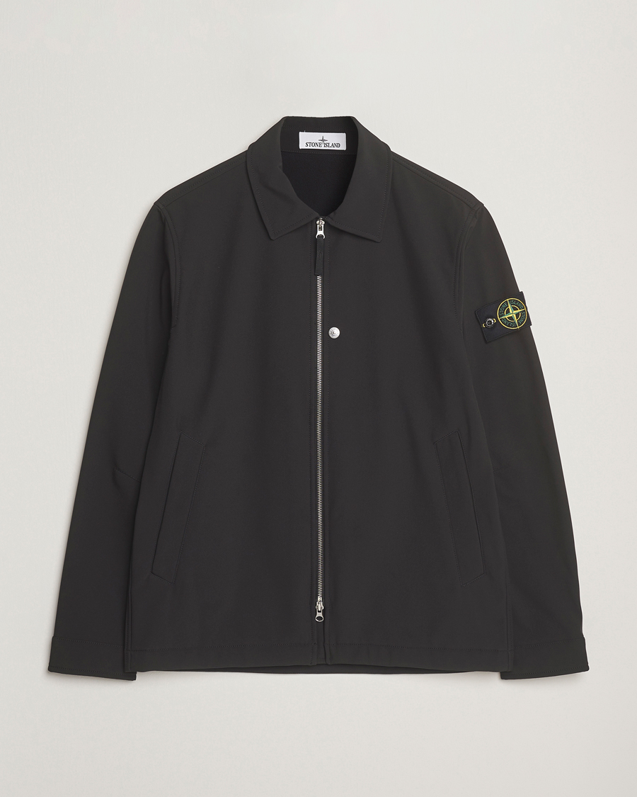 Homme | Manteaux Et Vestes | Stone Island | Soft Shell Shirt Jacket Black