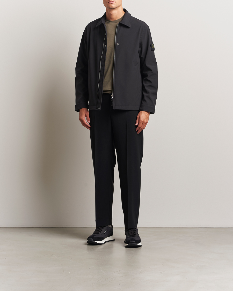 Homme | Manteaux Et Vestes | Stone Island | Soft Shell Shirt Jacket Black