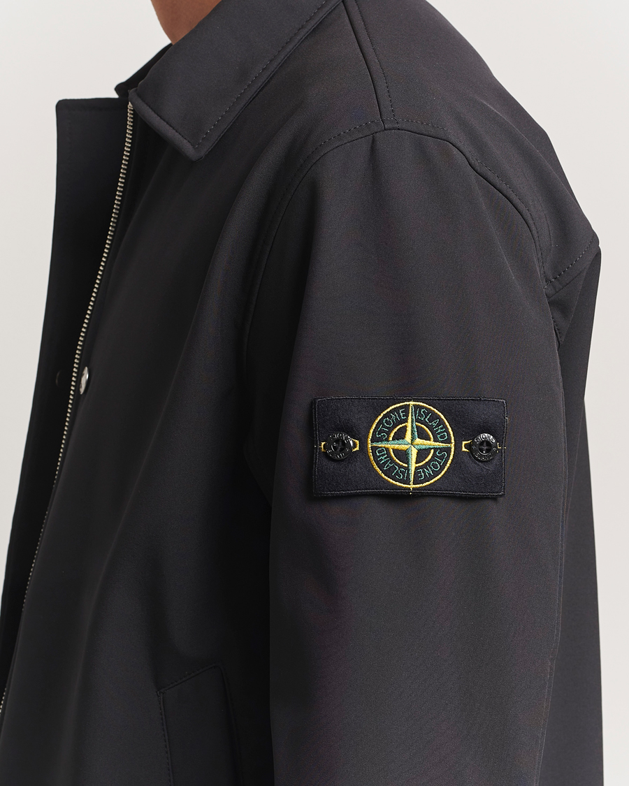 Homme | Manteaux Et Vestes | Stone Island | Soft Shell Shirt Jacket Black