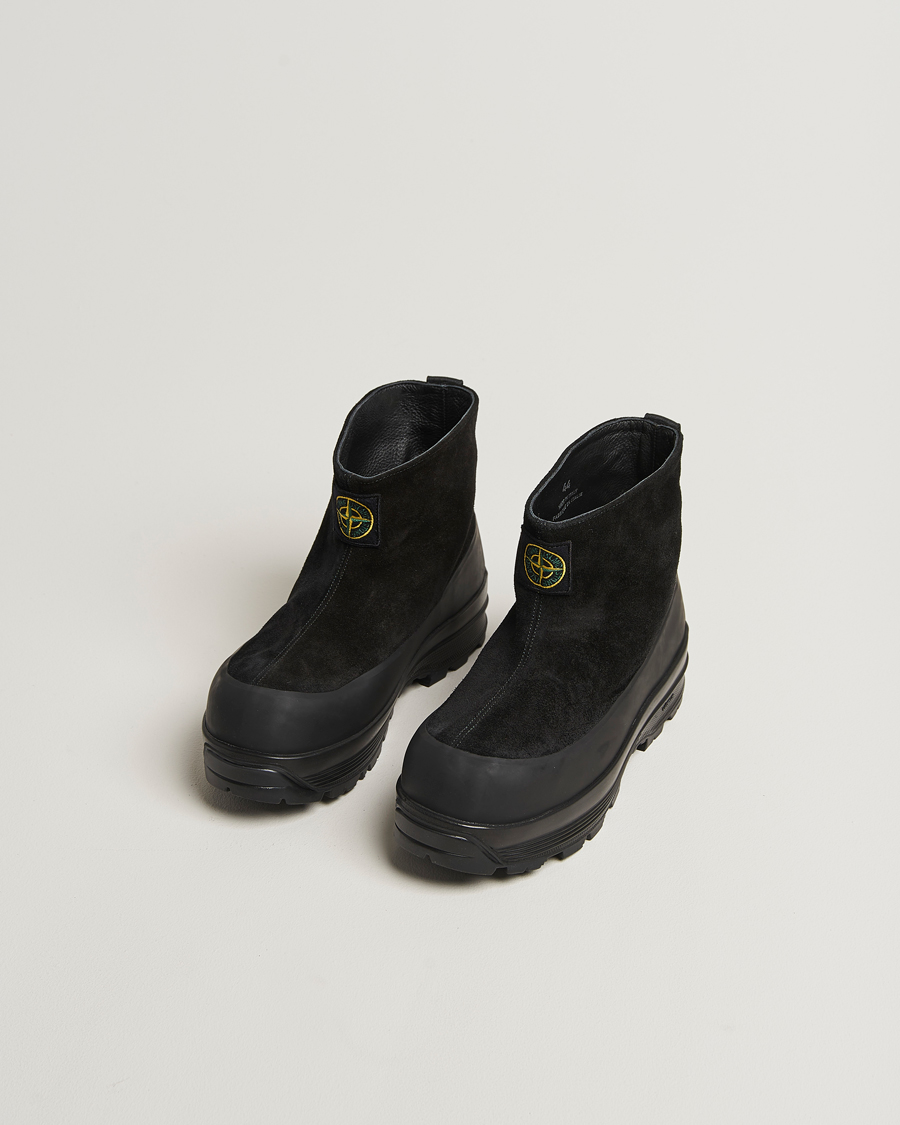 Homme | Bottes | Stone Island | Suede Boots Black