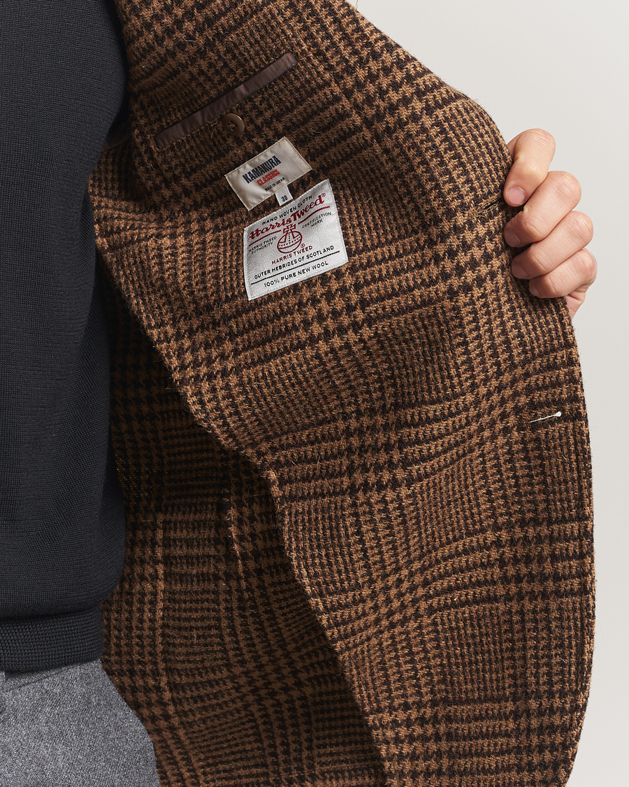 Homme | Blazers | Kamakura Shirts | Unconstructed Ivy Blazer Brown Glenplaid