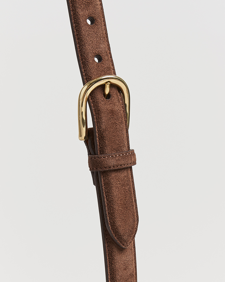 Homme | Ceintures | Kamakura Shirts | Vintagy Ivy Horseshoe Buckle Belt Brown Suede