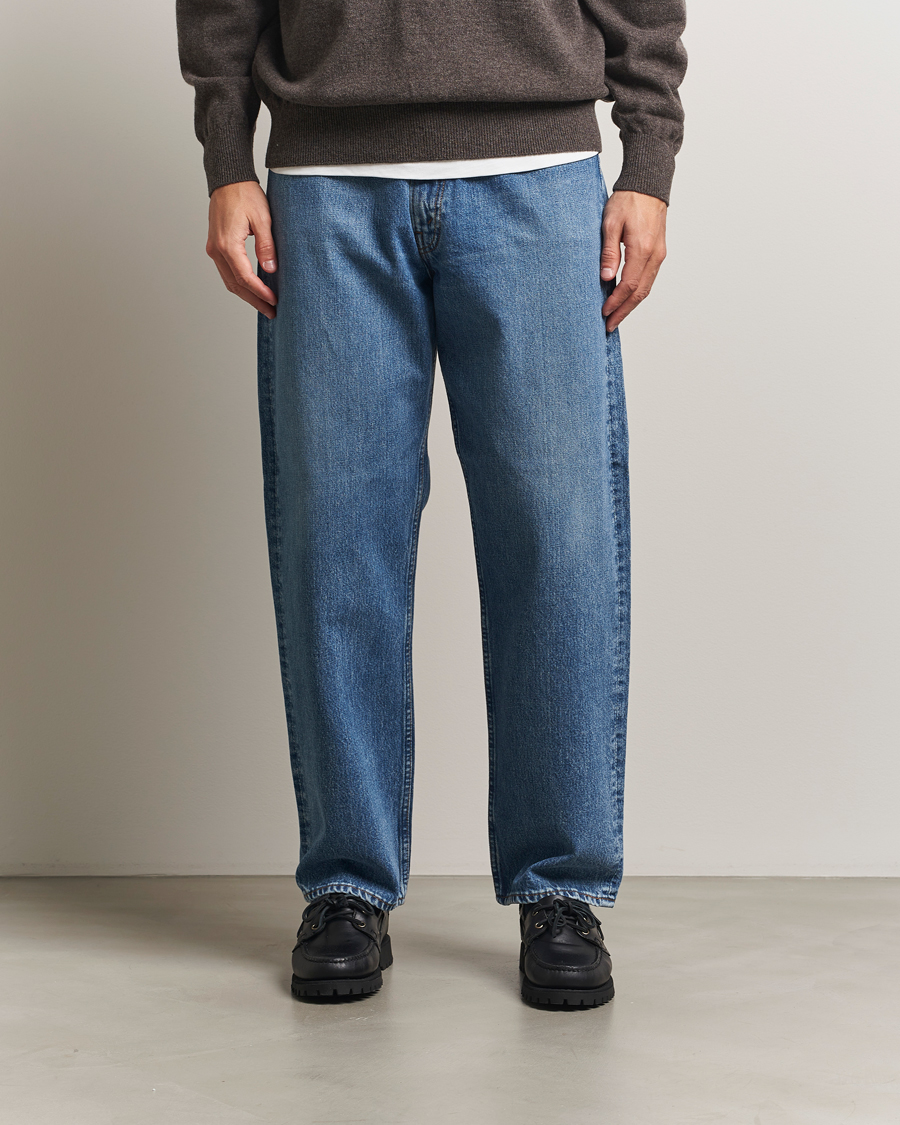 Homme | Chemises | orSlow | 101 Dad Fit Jeans Denim Used